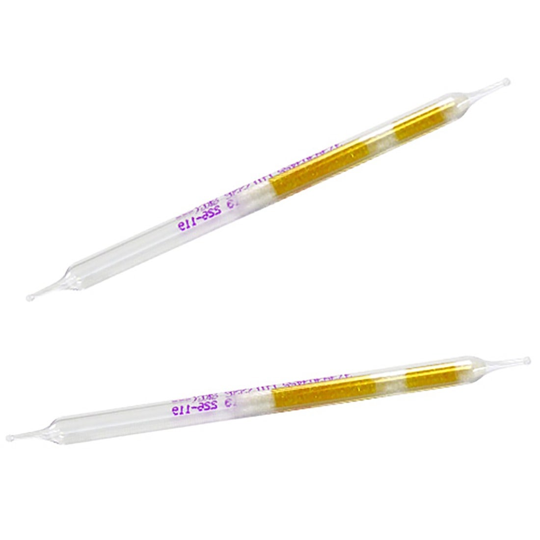 Sorbent Tube, Silica Gel, High-purity (ultra-low background), treated w/2,4-dinitrophenylhydrazine, 6 x 110-mm size, 2 sections, 300/150 mg sorbent, 20/40 mesh, 100Pk